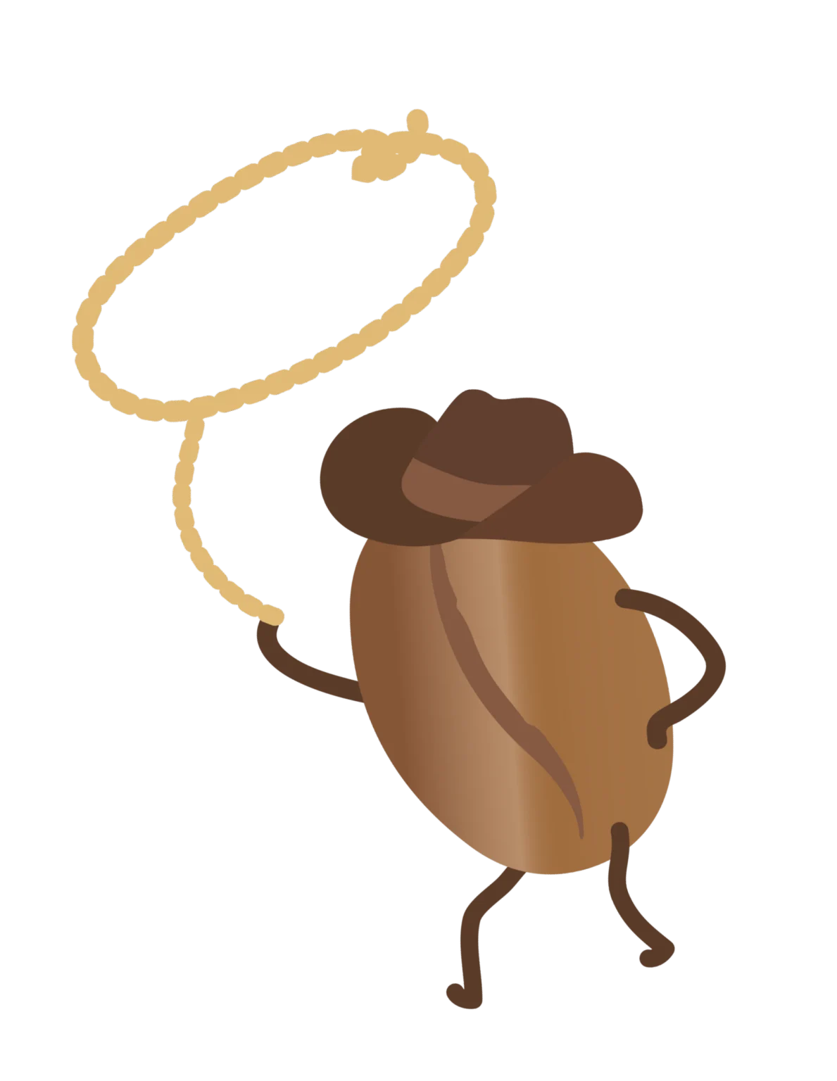 bean with hat graphic